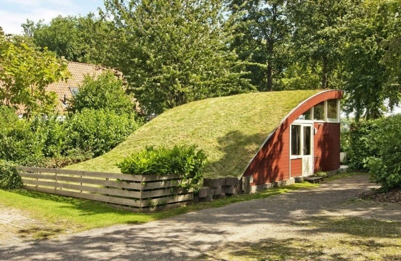 Grass roof bungalow